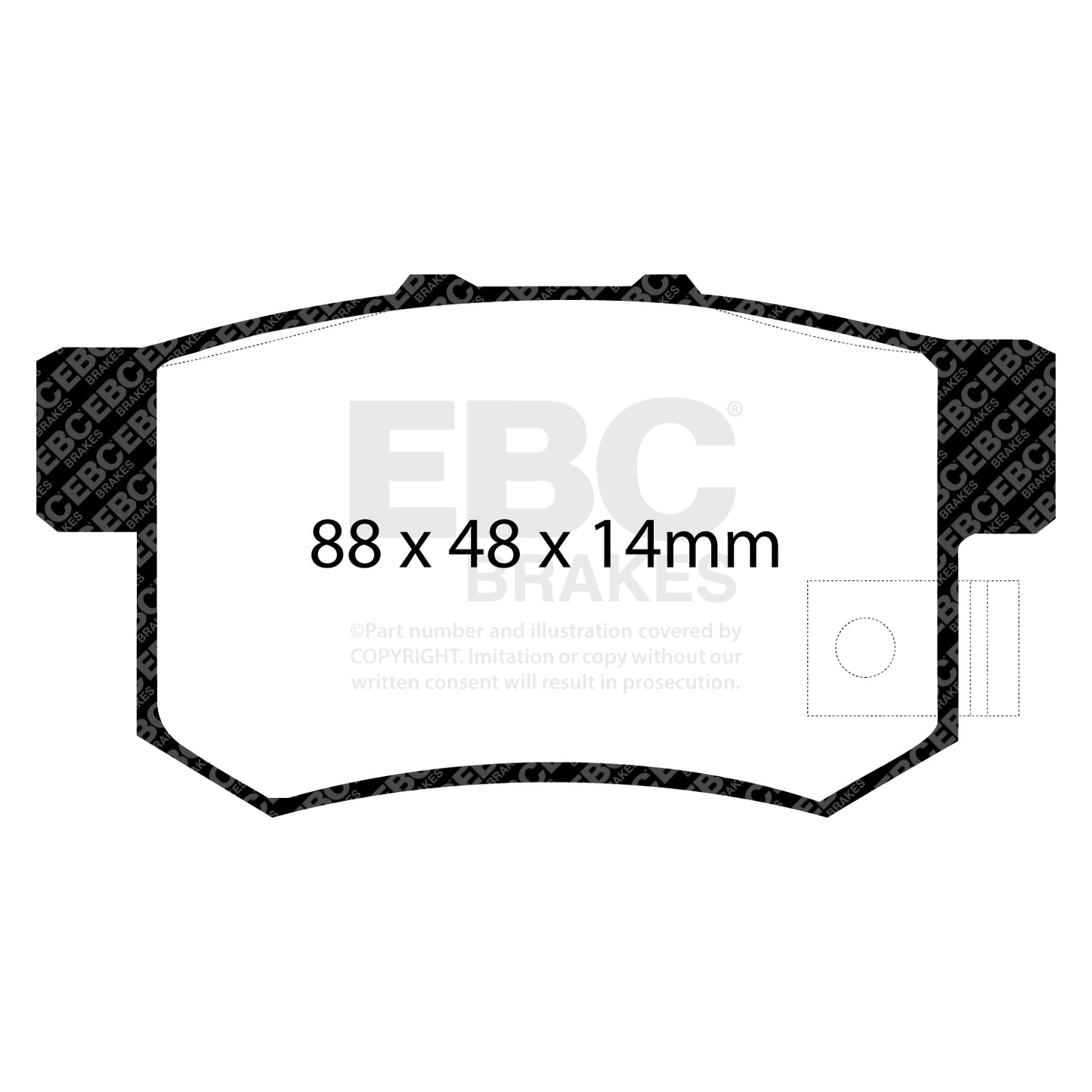 EBC Greenstuff 6000 Series Truck and SUV Brake Pad Set (DP6781/2)