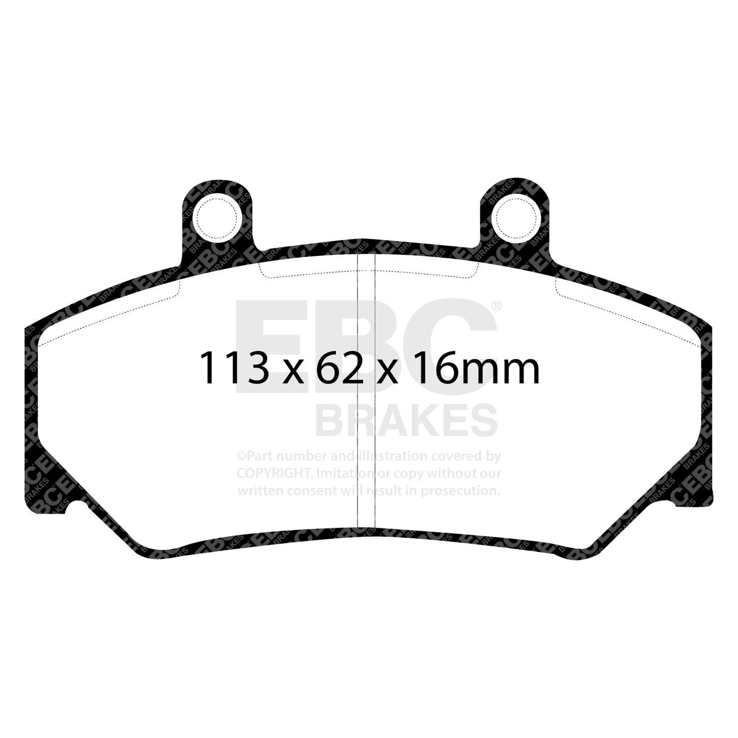 EBC Greenstuff 2000 Series Sport Brake Pad Set (DP2800)