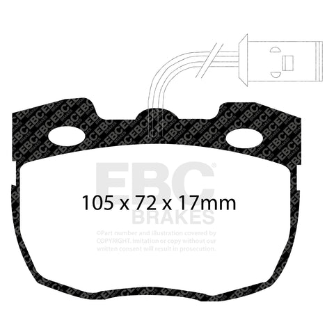 EBC Greenstuff 6000 Series Truck and SUV Brake Pad Set (DP6814)