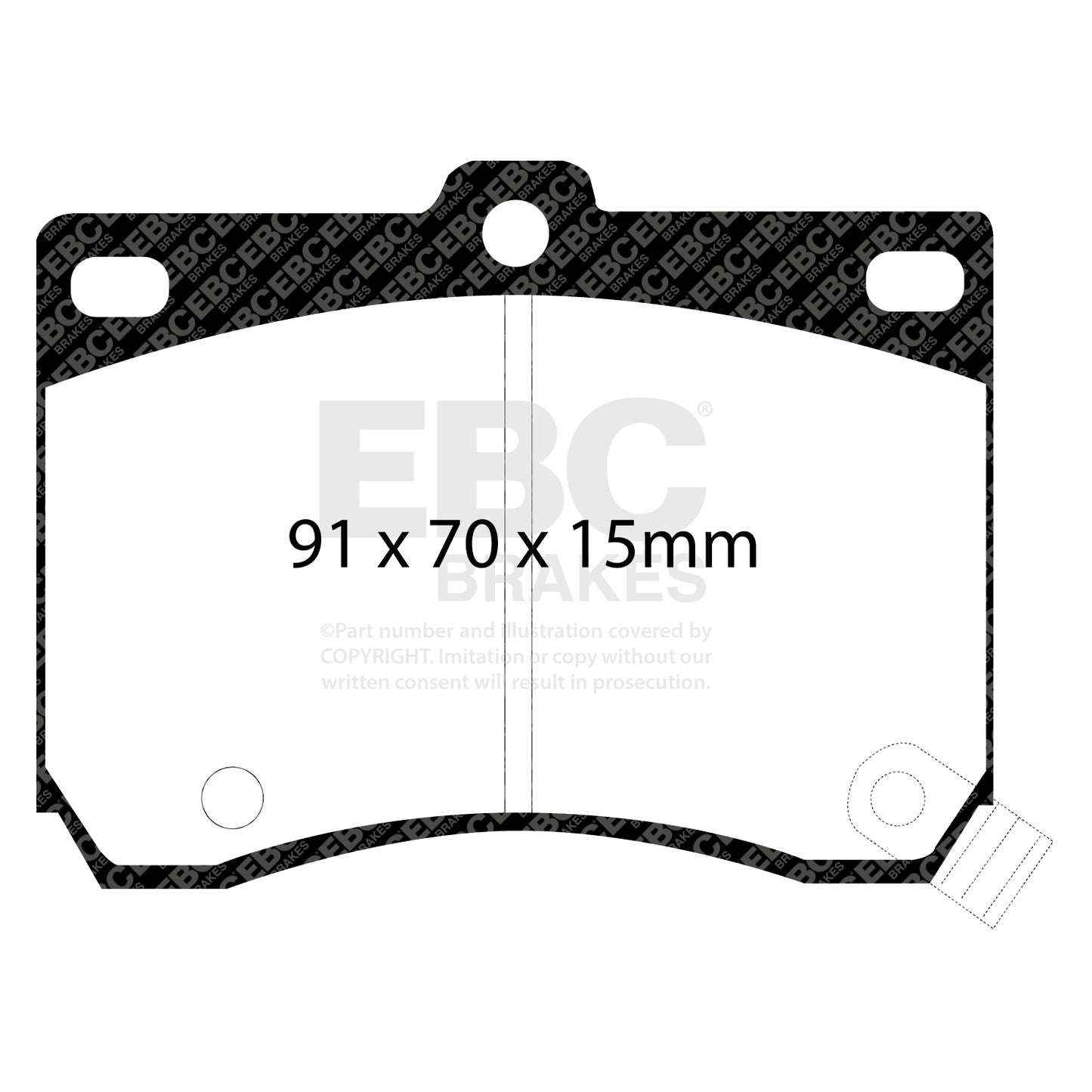 EBC Greenstuff 2000 Series Sport Brake Pad Set (DP2824)