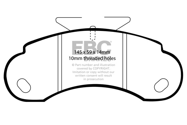 EBC Ultimax OE Replacement Brake Pad Set (DP832/2)