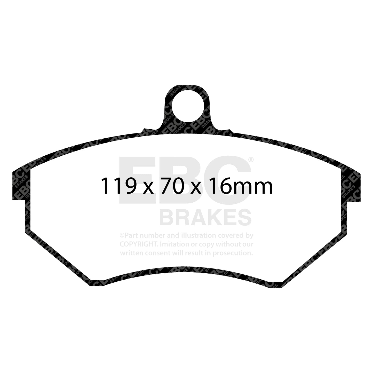 EBC Ultimax OE Replacement Brake Pad Set (DP841)