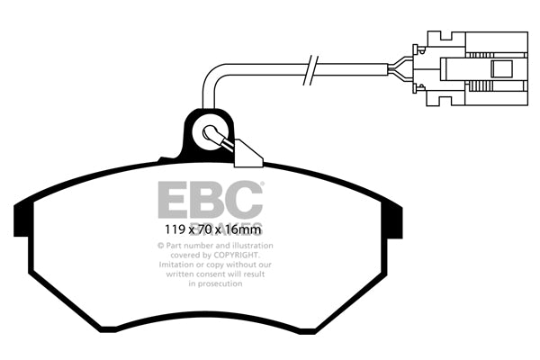 EBC Ultimax OE Replacement Brake Pad Set (DP841/3)