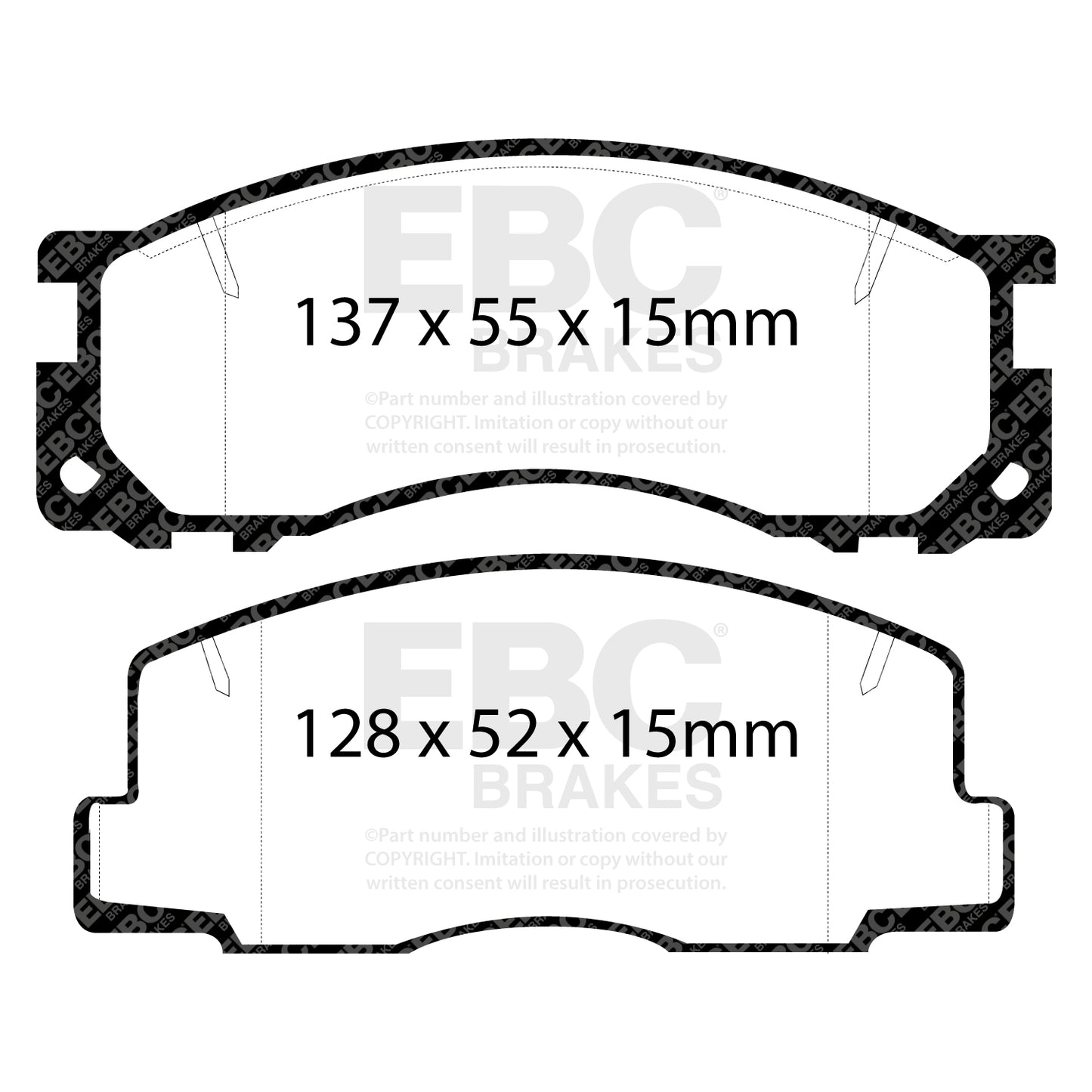 EBC Greenstuff 2000 Series Sport Brake Pad Set (DP2876)