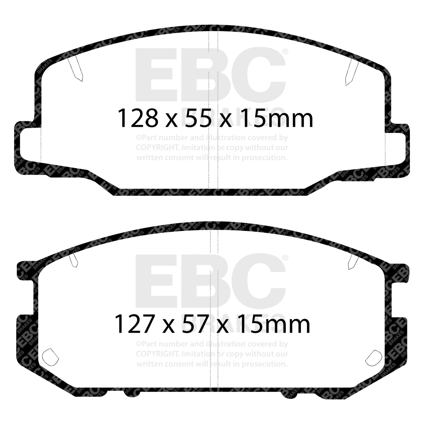 EBC Ultimax OE Replacement Brake Pad Set (DP877)