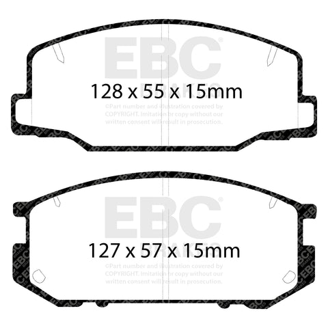 EBC Ultimax OE Replacement Brake Pad Set (DP877)