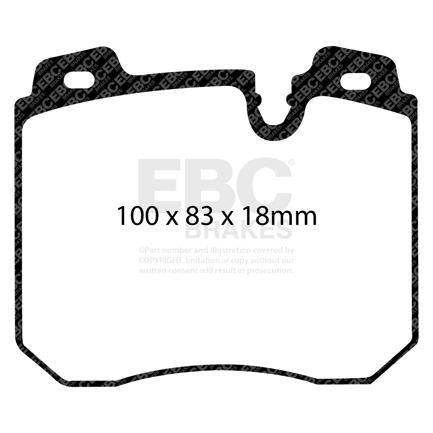 EBC Redstuff 3000 Series Sport Brake Pad Set (DP3886C)