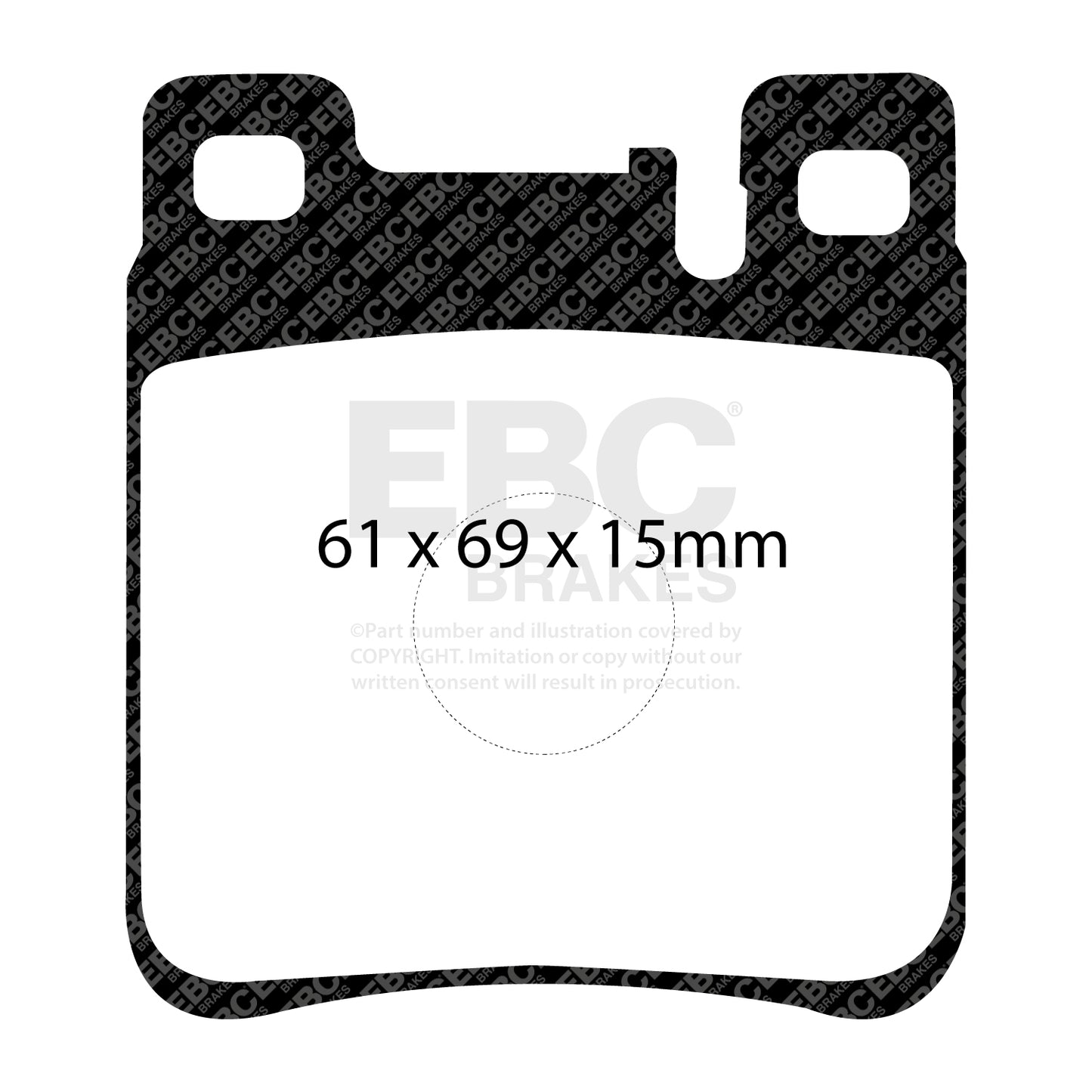 EBC Yellowstuff 4000 Series Street and Track Brake Pad Set (DP4887R)