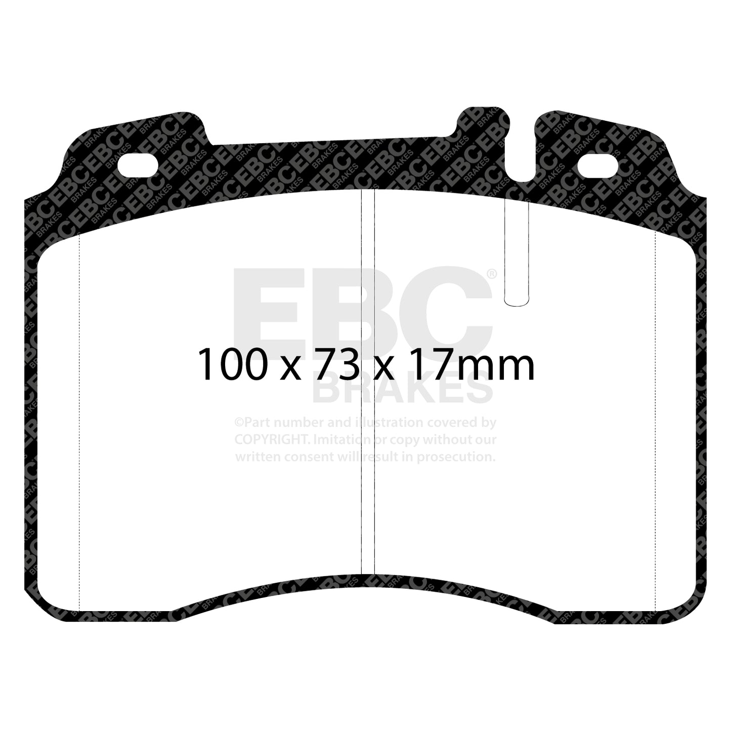 EBC Yellowstuff 4000 Series Street and Track Brake Pad Set (DP4927R)