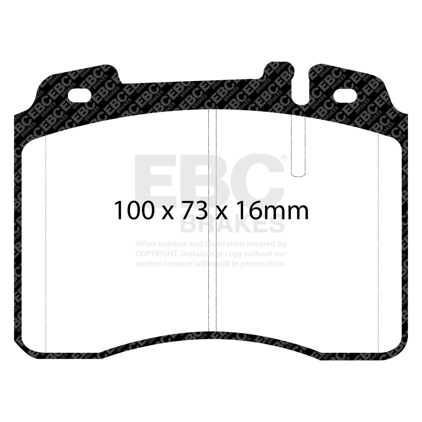 EBC Yellowstuff 4000 Series Street and Track Brake Pad Set (DP4927/2R)