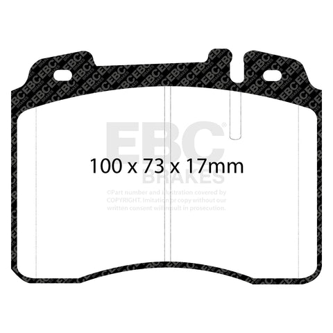 EBC Redstuff 3000 Series Sport Brake Pad Set (DP3927C)