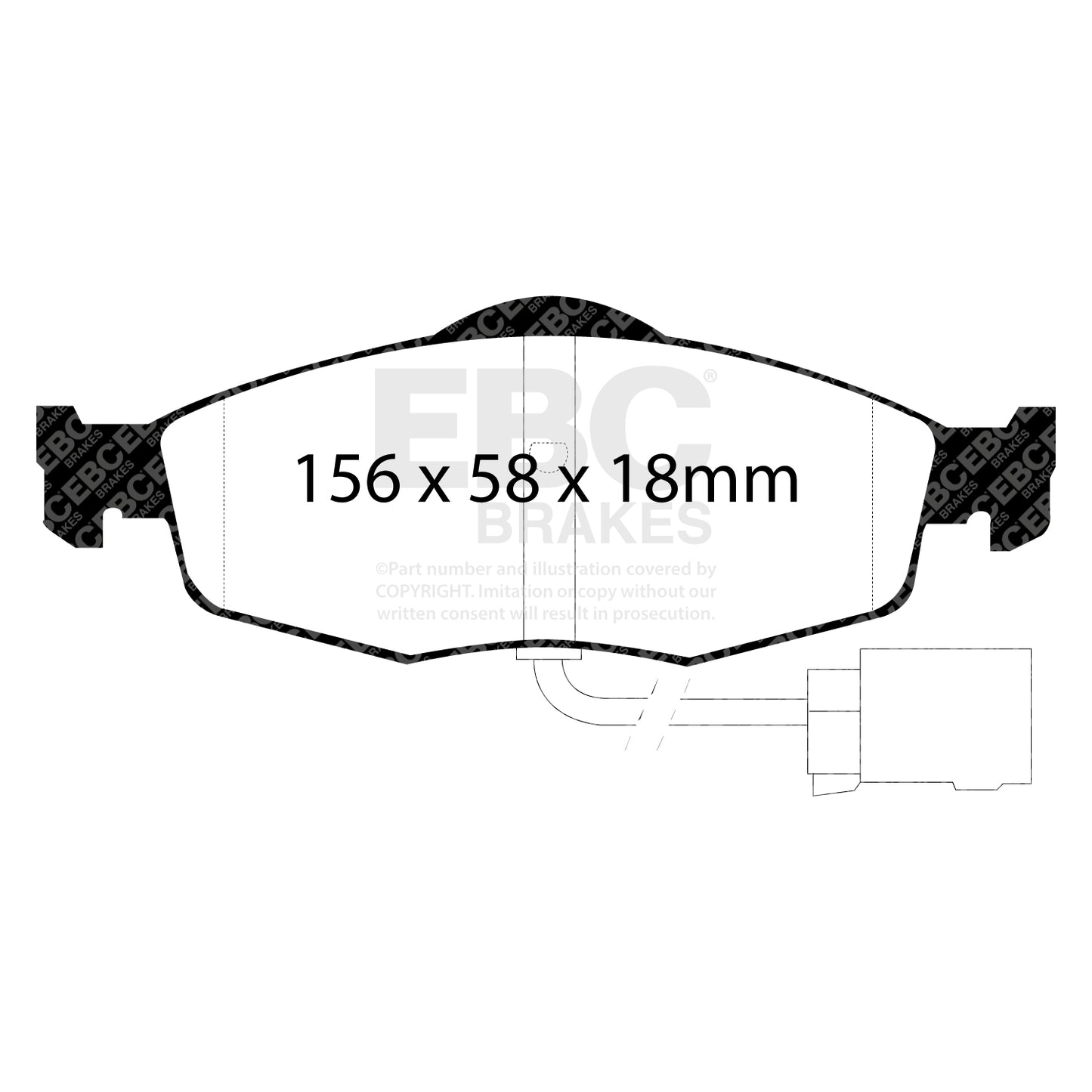 EBC Ultimax OE Replacement Brake Pad Set (DP955)