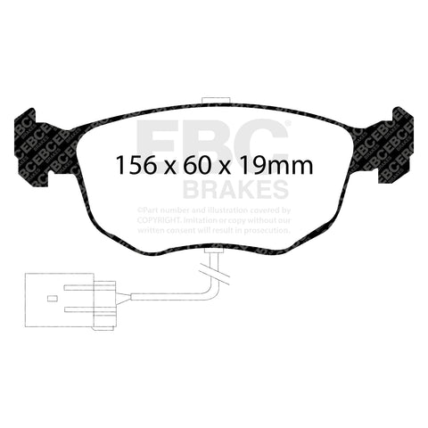 EBC Ultimax OE Replacement Brake Pad Set (DP956)