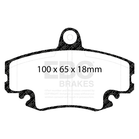 EBC Greenstuff 2000 Series Sport Brake Pad Set (DP2959)