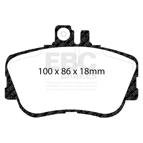 EBC Ultimax OE Replacement Brake Pad Set (DP962)