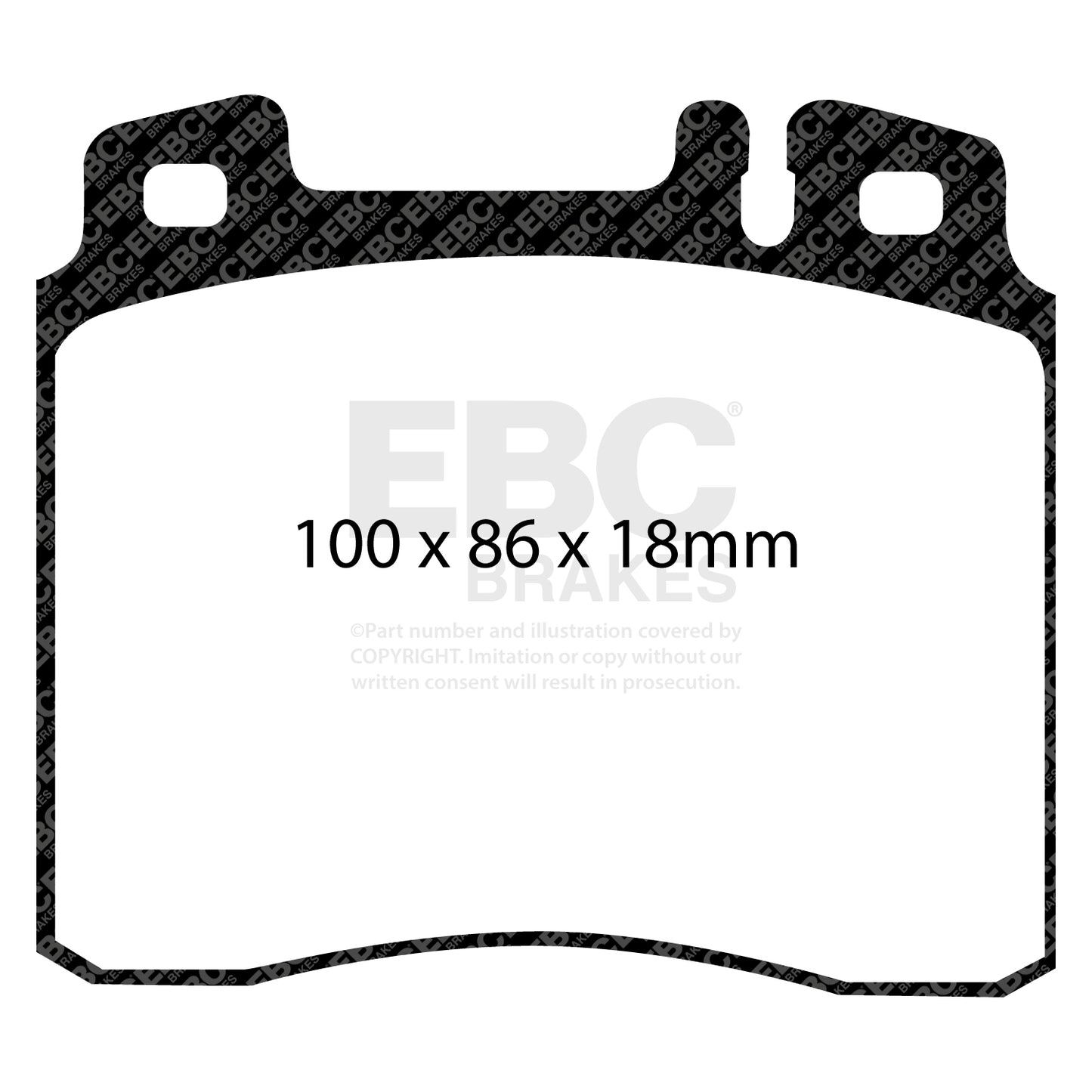 EBC Redstuff 3000 Series Sport Brake Pad Set (DP3963C)