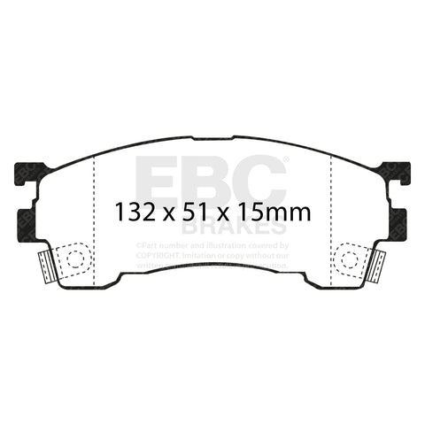 EBC Greenstuff 2000 Series Sport Brake Pad Set (DP2971)