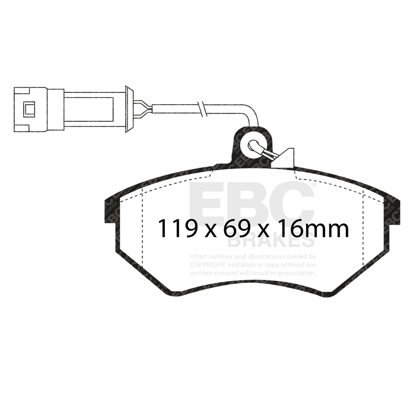 EBC Ultimax OE Replacement Brake Pad Set (DP982/2)