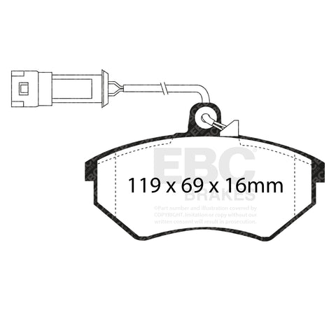 EBC Ultimax OE Replacement Brake Pad Set (DP982/2)