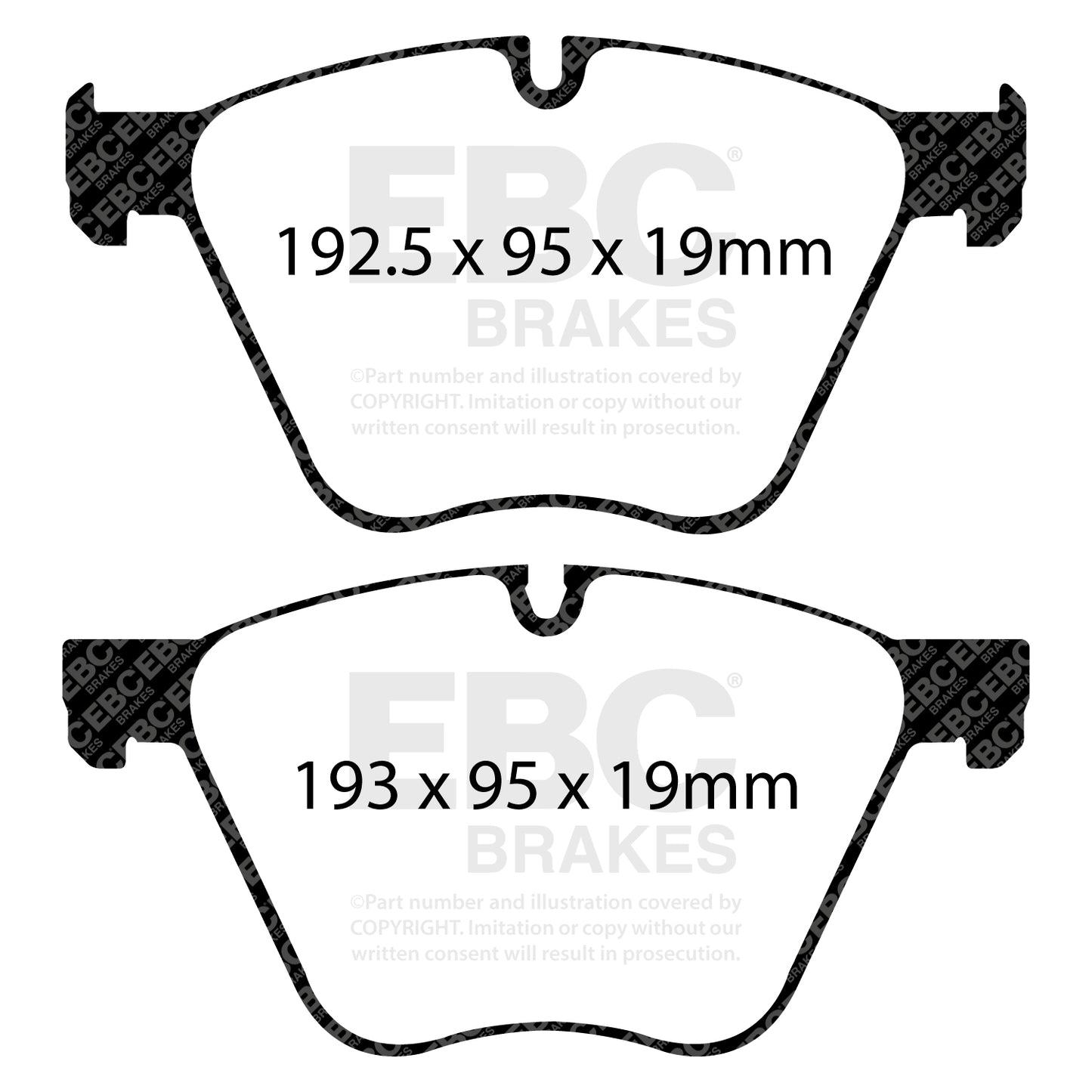 EBC Ultimax OE Replacement Brake Pad Set (DPX2007)