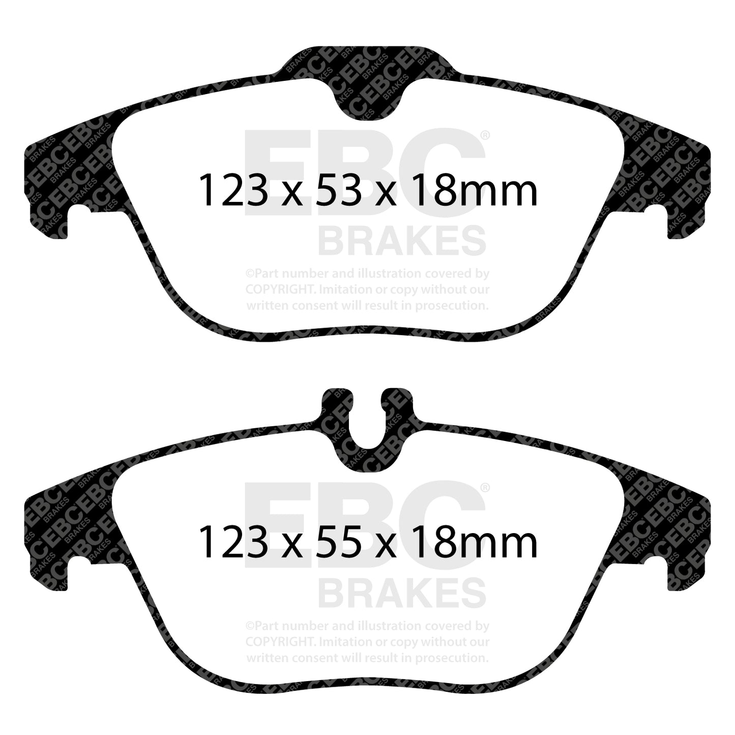 EBC Greenstuff 6000 Series Truck and SUV Brake Pad Set (DP62012)