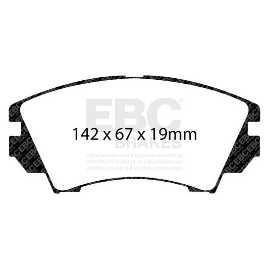 EBC Redstuff 3000 Series Sport Brake Pad Set (DP32014C)