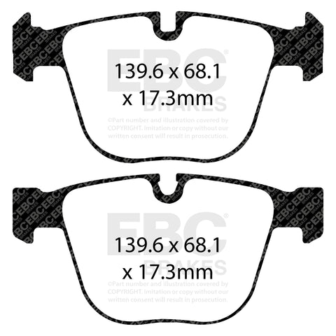 EBC Yellowstuff 4000 Series Street and Track Brake Pad Set (DP42020R)