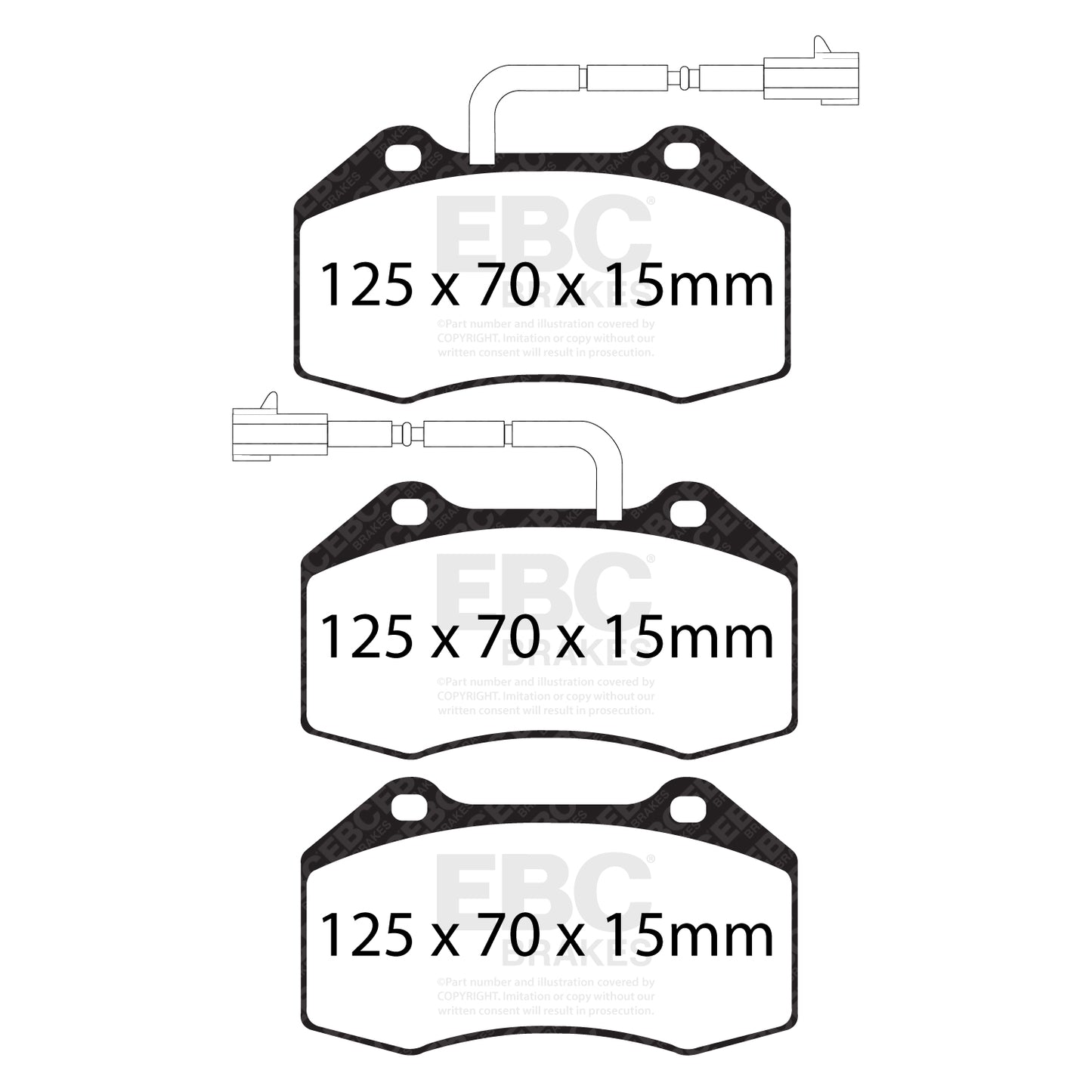 EBC Bluestuff NDX Trackday Brake Pad Set (DP52021/2NDX)