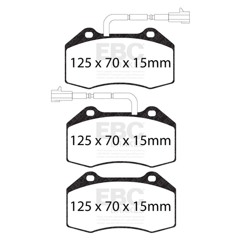 EBC Ultimax OE Replacement Brake Pad Set (DPX2021/2)