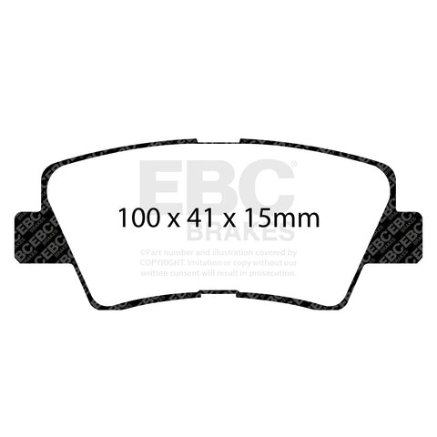 EBC Greenstuff 2000 Series Sport Brake Pad Set (DP22031)