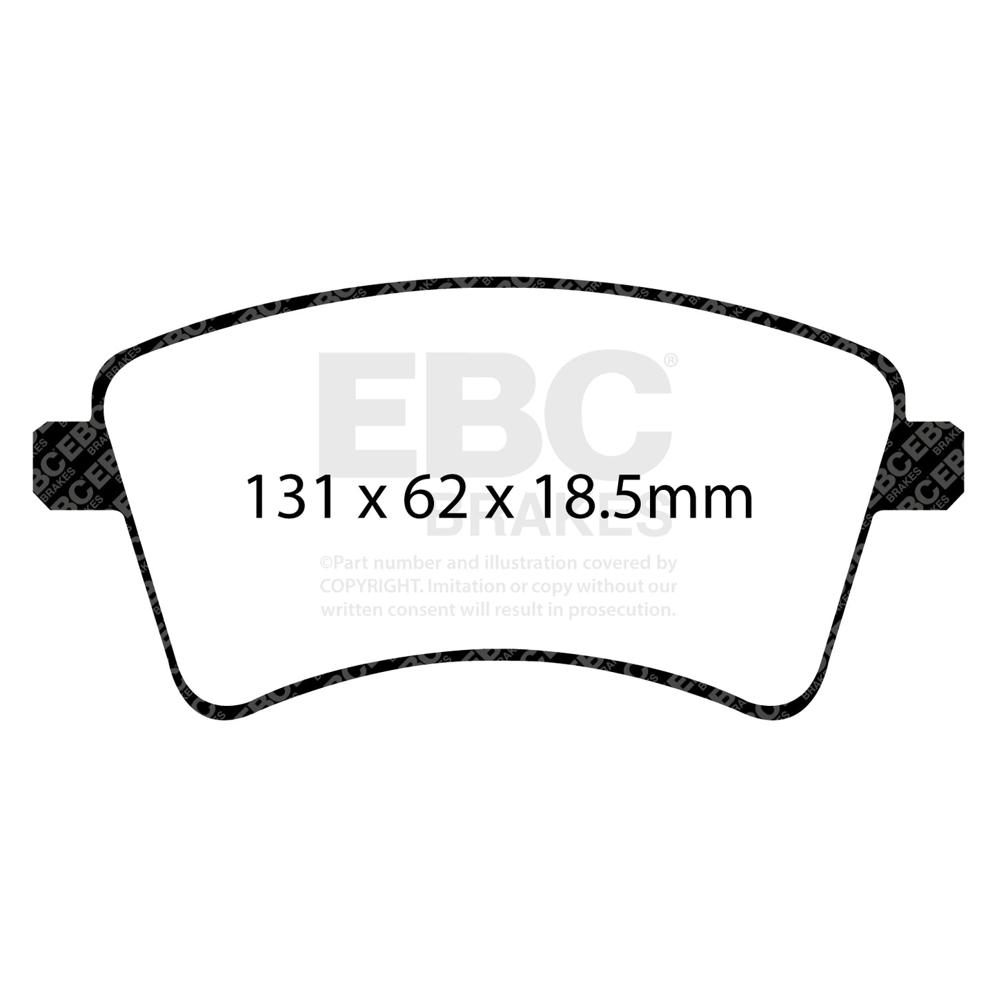 EBC Greenstuff 2000 Series Sport Brake Pad Set (DP22033)