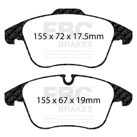 EBC Greenstuff 2000 Series Sport Brake Pad Set (DP22040)