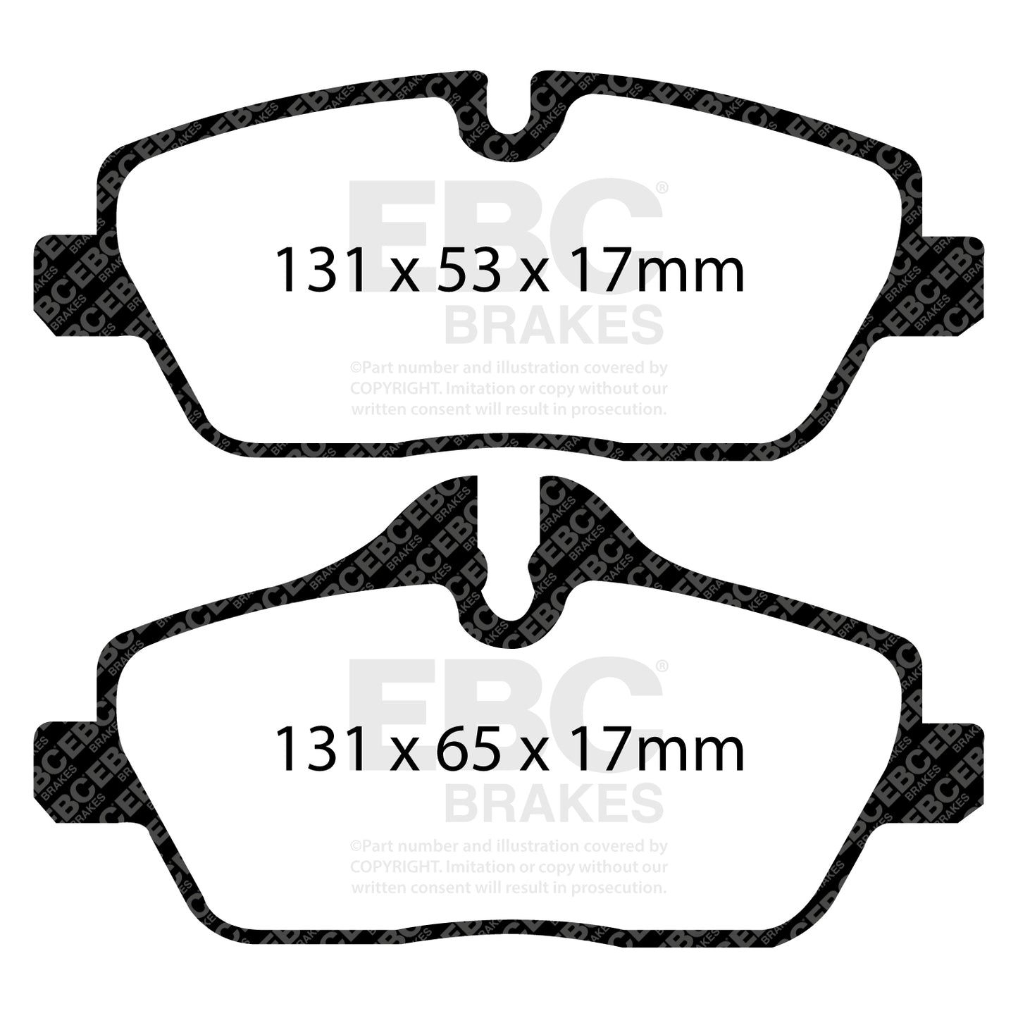 EBC Yellowstuff 4000 Series Street and Track Brake Pad Set (DP42056R)