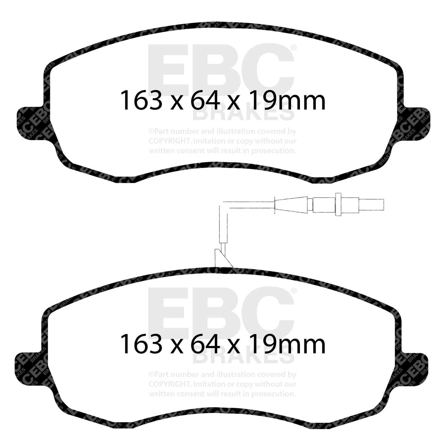 EBC Ultimax OE Replacement Brake Pad Set (DPX2062)