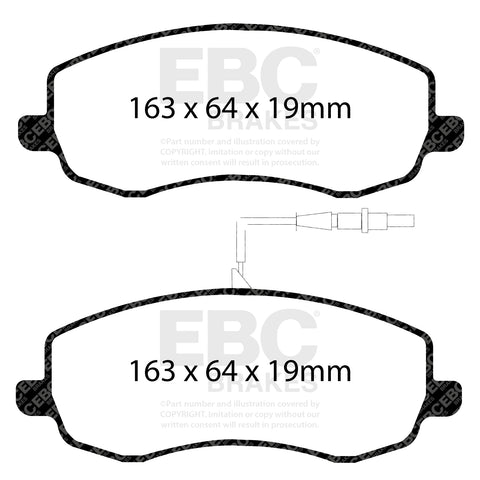 EBC Ultimax OE Replacement Brake Pad Set (DPX2062)