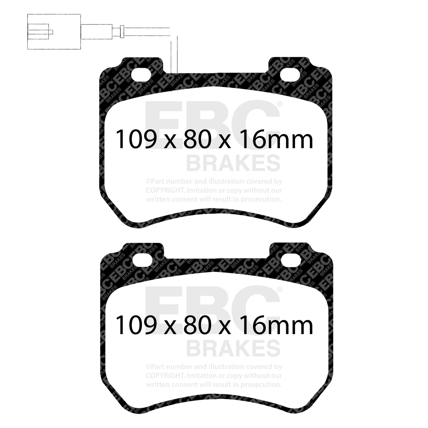 EBC Ultimax OE Replacement Brake Pad Set (DPX2074)