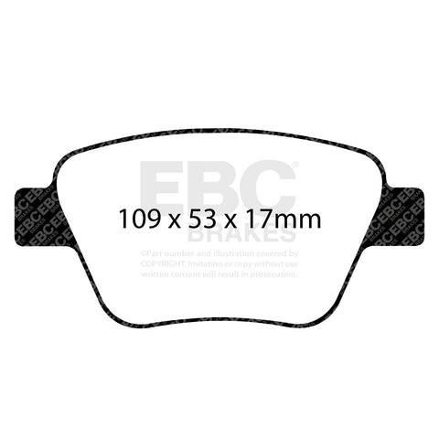 EBC Ultimax OE Replacement Brake Pad Set (DPX2075)