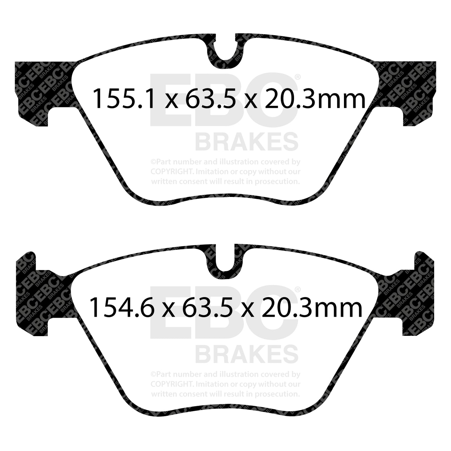 EBC Greenstuff 2000 Series Sport Brake Pad Set (DP22077)