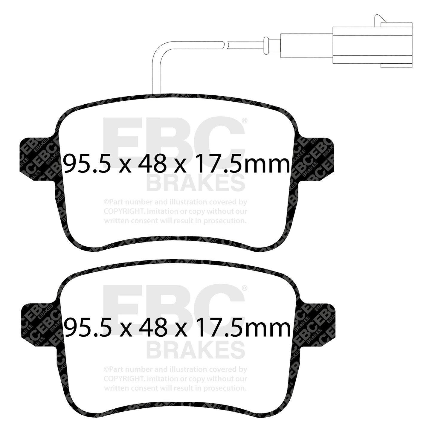 EBC Yellowstuff 4000 Series Street and Track Brake Pad Set (DP42079R)