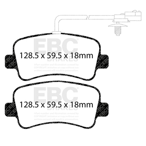 EBC Ultimax OE Replacement Brake Pad Set (DPX2084)