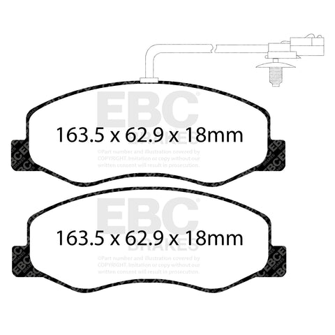 EBC Ultimax OE Replacement Brake Pad Set (DPX2085)