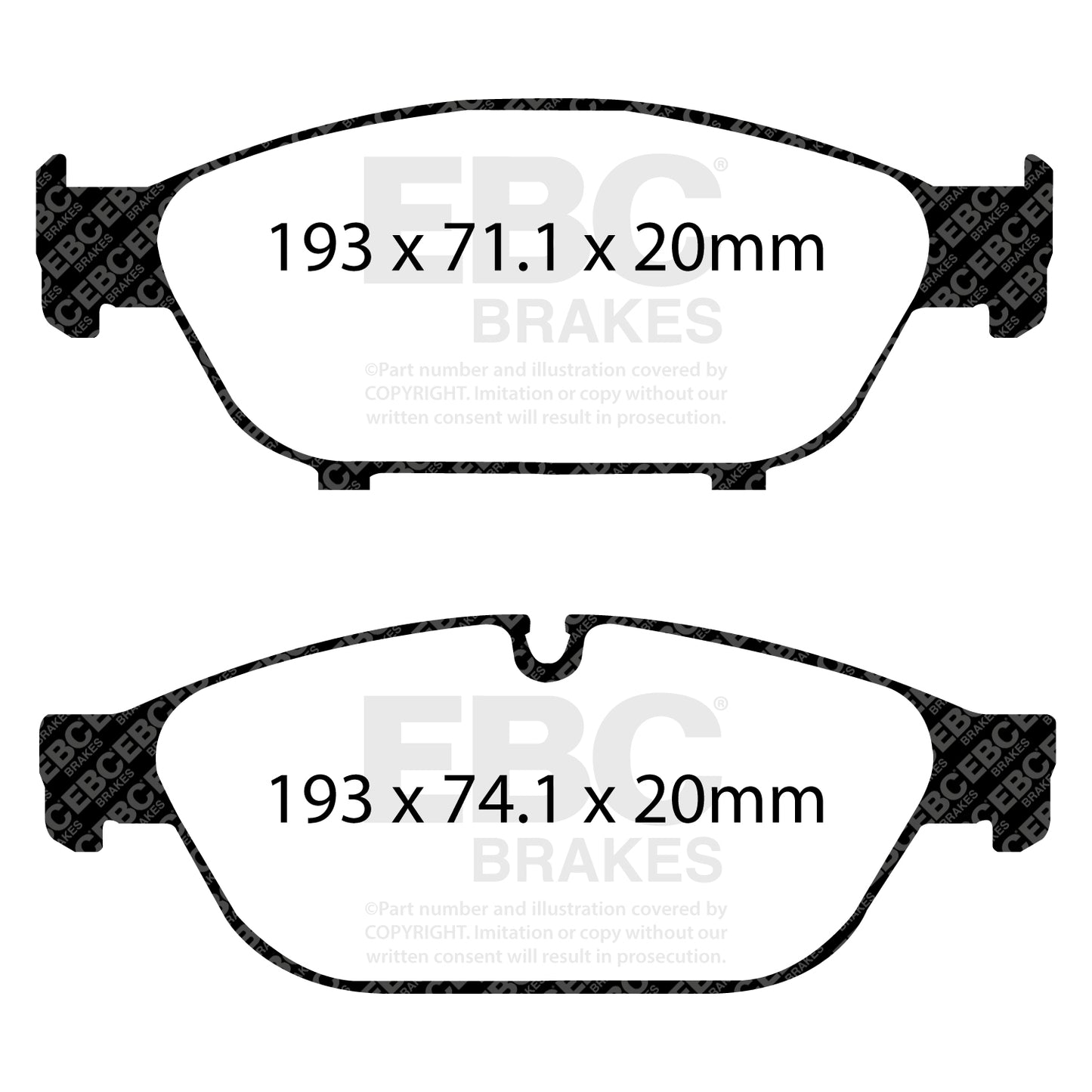 EBC Ultimax OE Replacement Brake Pad Set (DPX2086)