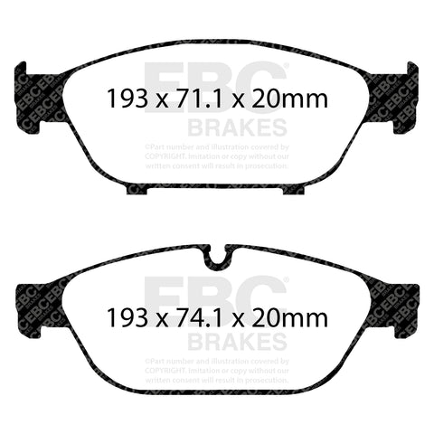 EBC Redstuff 3000 Series Sport Brake Pad Set (DP32086C)