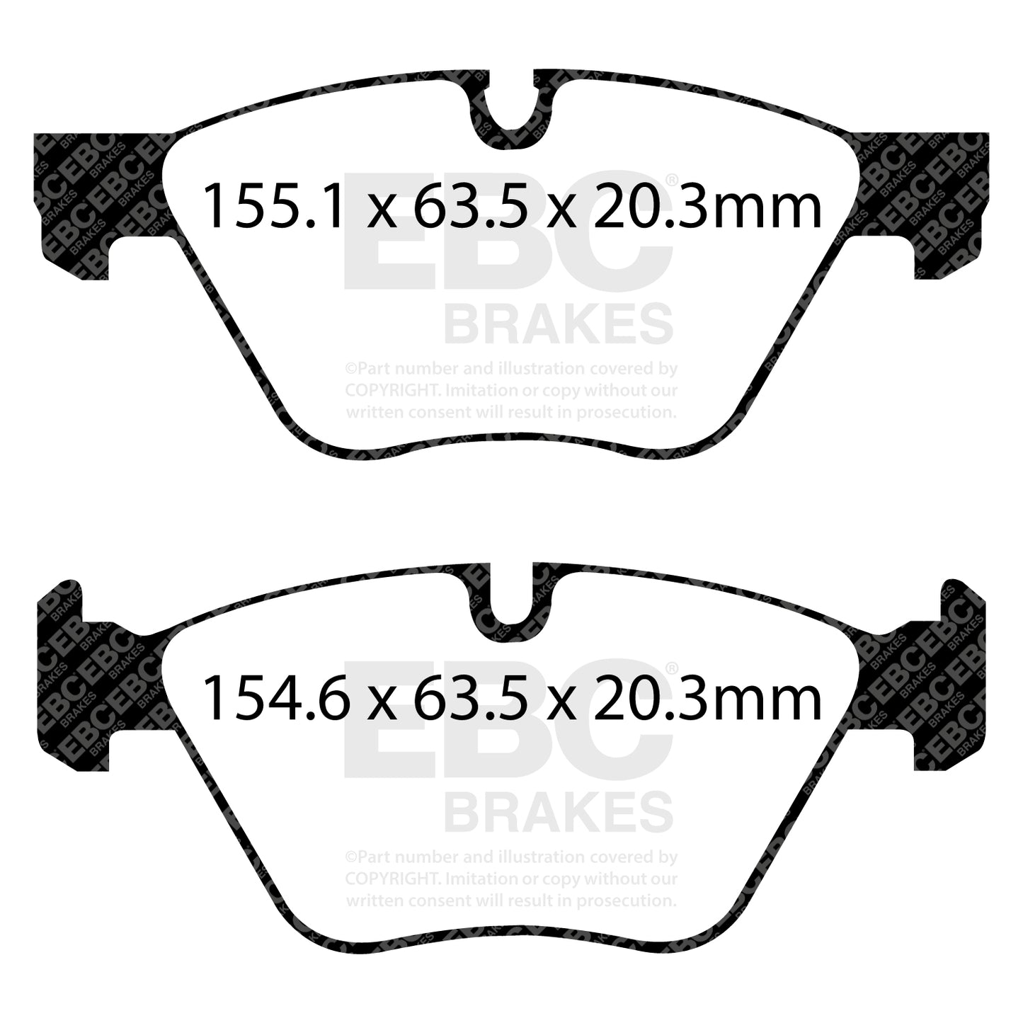 EBC Ultimax OE Replacement Brake Pad Set (DPX2088)