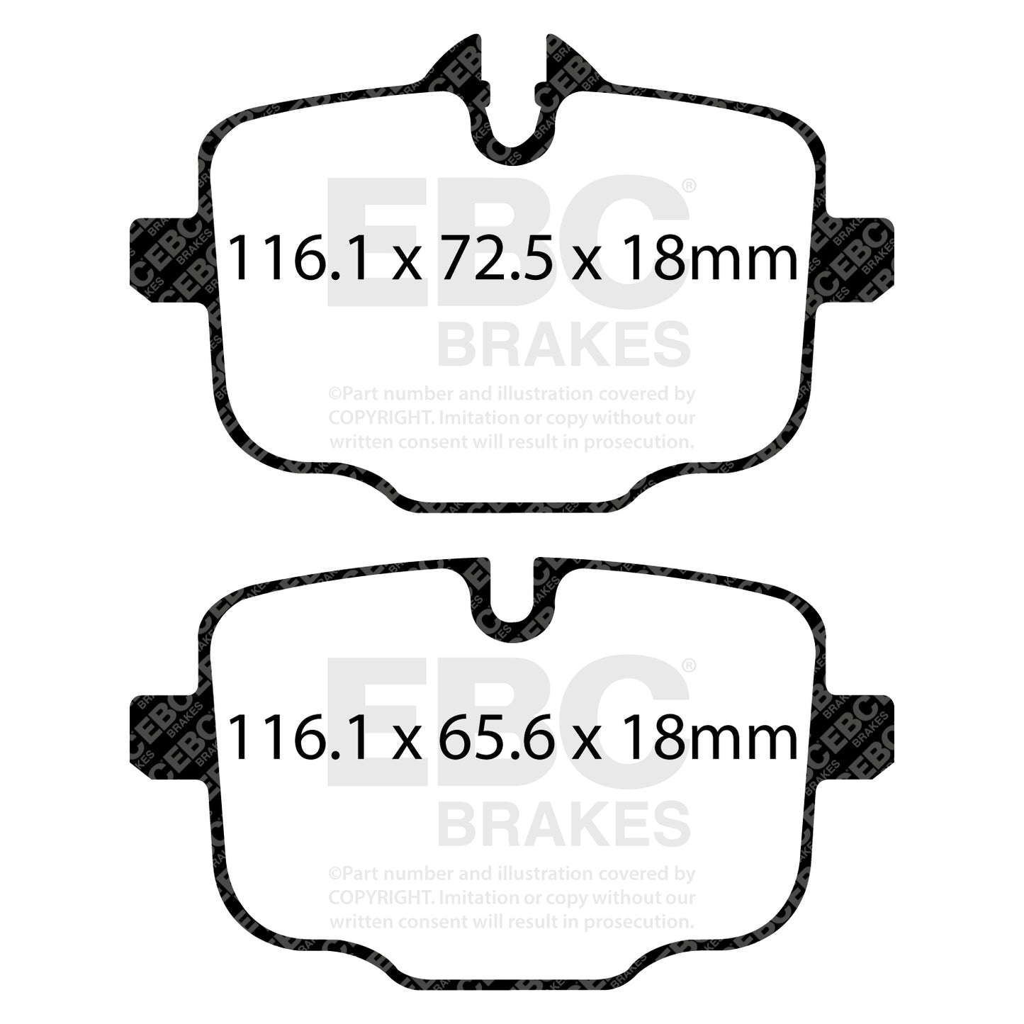 EBC YellowStuff Pad & 2pc Disc Kit (P2DK063Y) Front + Rear