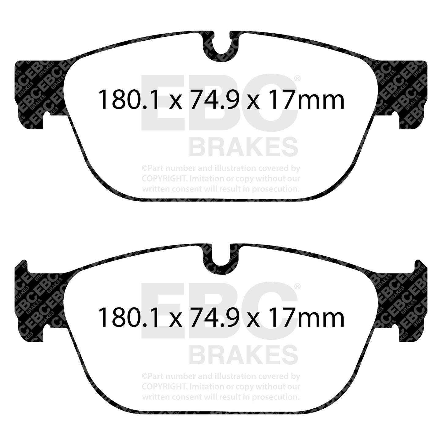 EBC Redstuff 3000 Series Sport Brake Pad Set (DP32092C)