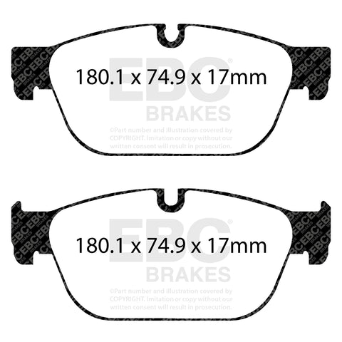 EBC Redstuff 3000 Series Sport Brake Pad Set (DP32092C)