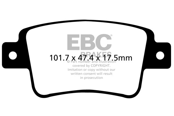 EBC Ultimax OE Replacement Brake Pad Set (DPX2101)