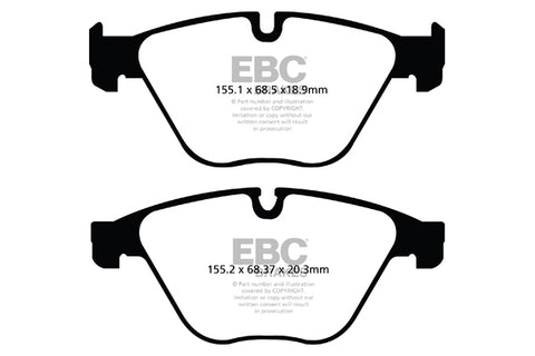 EBC Yellowstuff 4000 Series Street and Track Brake Pad Set (DP42103R)