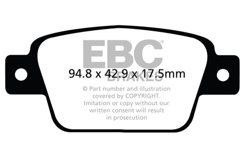 EBC Ultimax OE Replacement Brake Pad Set (DPX2107)